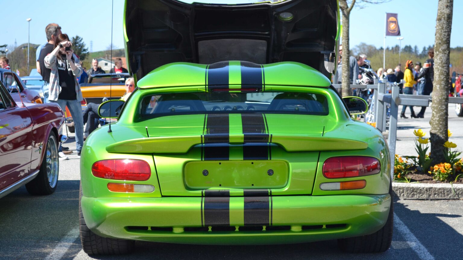 Dodge-Viper-green-rear