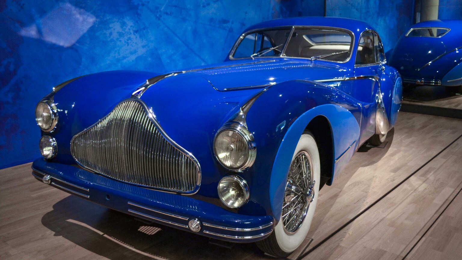 Classic Talbot coupe in front three-quarter view